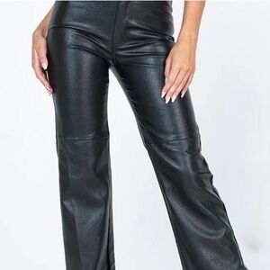 Brand New Black Faux Leather Pants